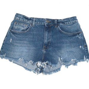 Denim Distressed Shorts